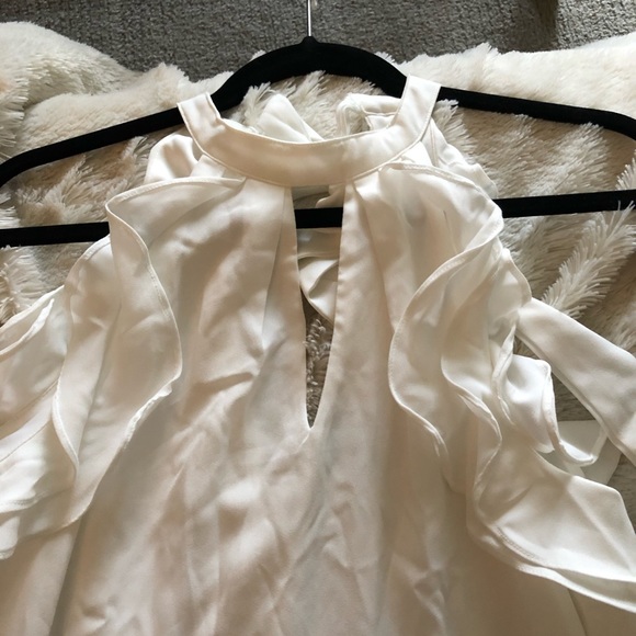 NWT Francesca’s ruffle LWD - Picture 3 of 5